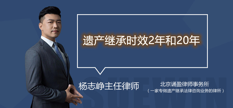 遗产继承时效2年和20年