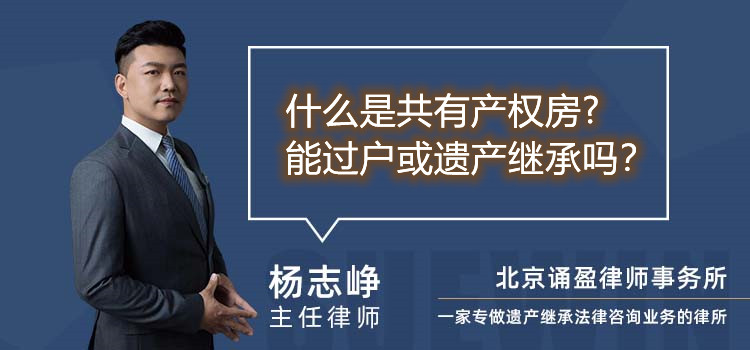 什么是共有产权房?能过户或遗产继承吗
