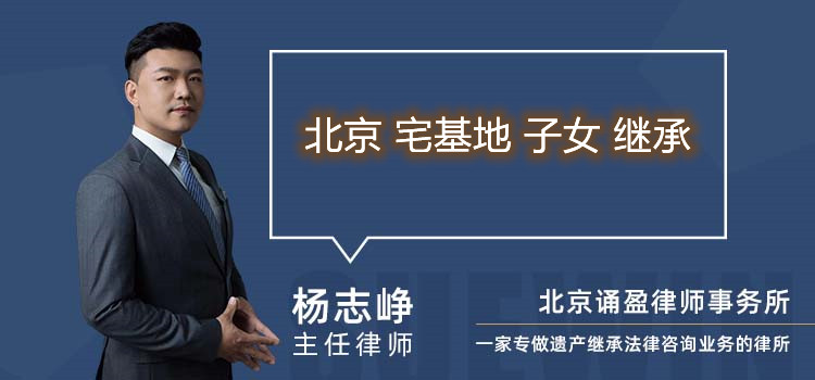 北京 宅基地 子女 继承