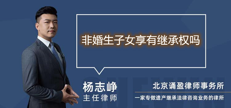 非婚生子女享有继承权吗